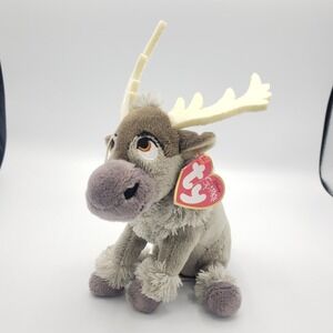 TY Beanie Baby Disney Frozen Sparkle SVEN  Reindeer w/ Tags Plush